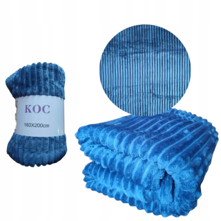 Prikrývka, prehozy na posteľ - KOC-Nota 160 x 200 cm 100% polyester