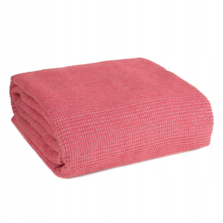 Prikrývka, prehozy na posteľ - Čierna prikrývka 200x220 jantárová prášková ružová bavlna