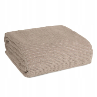 Prikrývka, prehozy na posteľ - Čierny diel Amber Boho 200x220 béžová