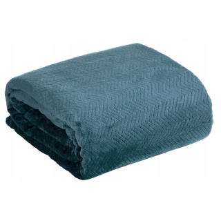 Prikrývka, prehozy na posteľ - Cindy 5 70x160 Navy Blue prikrývka