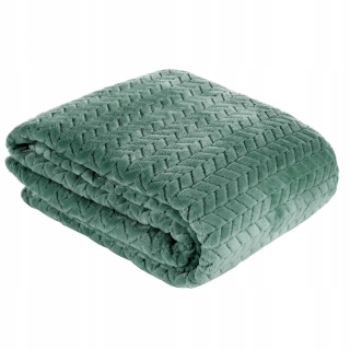 Prikrývka, prehozy na posteľ - Cindy Microfibre Prikrývka 70x160 kresiel Mint