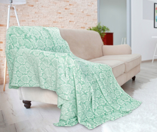 Prikrývka, prehozy na posteľ - Vina z mikrovlákna Bedspread 150x200 mincovňa biela