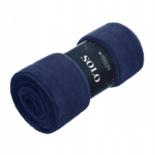 Prikrývka, prehozy na posteľ - Čierna prikrývka vyrobená z mikrovlákna 150x200 Solo Navy Blue