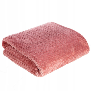 Prikrývka, prehozy na posteľ - Prikrývka mikrofiber 170x210 ružová