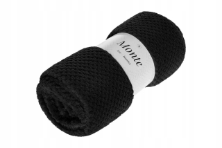 Prikrývka, prehozy na posteľ - Čierna prikrývka z mikrovlákna 200x220 čierna
