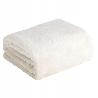 Prikrývka, prehozy na posteľ - Blashova prikrývka vyrobená z krému 200x220.