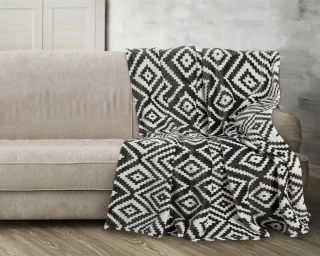 Prikrývka, prehozy na posteľ - Teddy prikrývka 150x200 Tayga Antarcyt 04 matex