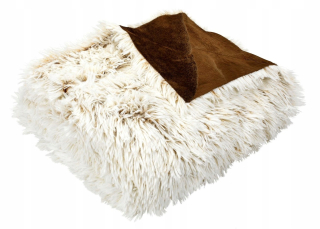 Prikrývka, prehozy na posteľ - Prikrývka polárna lôžko Furrowa Plaid Bronz Flight