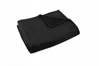 Prikrývka, prehozy na posteľ - Fleece prikrývka 130x170cm 220g Farba: Caviar Acttuel