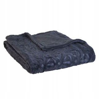 Prikrývka, prehozy na posteľ - Fleece prikrývka 240x220cm 220g tmavo modrý Actuel
