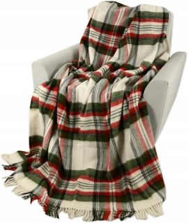 Prikrývka, prehozy na posteľ - Vlnená prikrývka so škótskymi kockami 160x200 15687 160x200