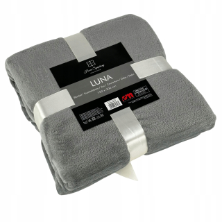 Prikrývka, prehozy na posteľ - Luna Microfibre Drag Light Grey Grey 150x200 cm