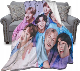 Prikrývka, prehozy na posteľ - Prikrývka s gadgetmi bts kpop prikrývky