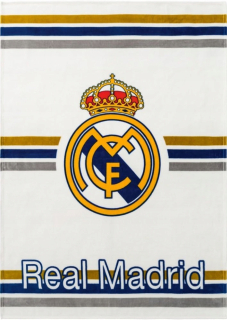 Prikrývka, prehozy na posteľ - Mikronačný blok Real Madrid 150 x 200 cm