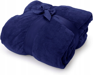 Prikrývka, prehozy na posteľ - Prikrývka s rukávmi a vreckami 170x200 cm Navy modrá