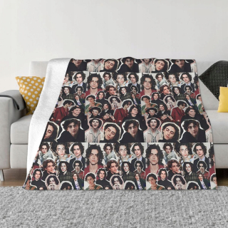 Prikrývka, prehozy na posteľ - Timothee Chalamet Collage prikrývky upravovať fleece prikrývku