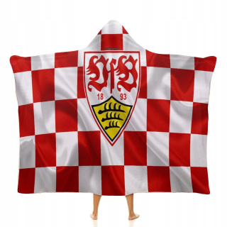 Prikrývka, prehozy na posteľ - VFB Stuttgart 4K logo Art Blands