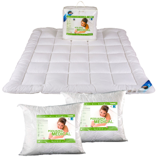 Prikrývka na spanie - Medical 160x200 + 2 vankúše 70x80 AMW