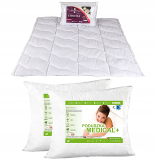 Prikrývka na spanie - Letná prikrývka 160x200 Svetlo + 2 vankúše 70x80
