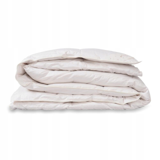 Prikrývka na spanie - Tepelná prikrývka 200x220 Strieborný krém 90% nadol