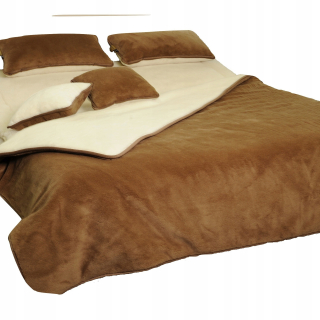 Prikrývka na spanie - Camel Classic 135x200 vlnená prikrývka s vankúšom