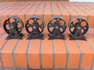 Kolieska na nábytok - Furniture Wheels Loft Industrial Retro Metal