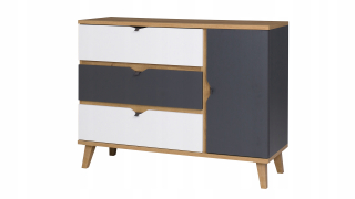 Komoda do detskej izby - Komda 1D3SZ Memone Youth System Dve farby