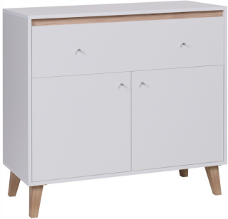 Komoda do detskej izby - Kôš Mojžiša boho ručne vyrobený so stojanom - Mocca