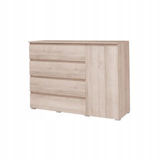Komoda do detskej izby - Mojžišský kôš s vrchlíkom Hannah Natural + White