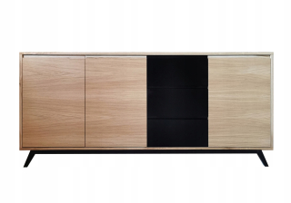 Komoda do študenskej izby - Milovaný drevený dub 200x95x50cm - výrobca
