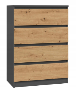 Komoda do detskej izby - Zásuvka M4 70x40xH99 Anthracite/remeselník