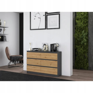 Komoda do detskej izby - Posuvné komody mini šatník 180 Oak Artisan Loft