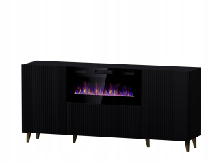 Komoda do detskej izby - PAFOS TRUCH OF SCRICKERS s elektrickým krbom 180x42x82 CZ