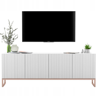 Skrinka pod TV - RTV TRUCH OF SCRICKERS Glamour RTV Glamour Cabinet White 150 cm