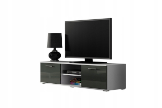 Toaletný stolík - RTV SOHO 140 SH4F BIAL / GREY GLOS