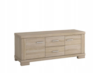 Skrinka pod TV - RTV Cabinet Wood 180/44/48 Oak Wotan + Anthracite