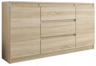 Komoda do detskej izby - Zásuvky 3SZ 2D RR-140-S3 Sonoma Oak