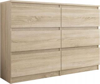 Komoda do detskej izby - Zásuvka na komoda 6 zásuvky RR-140 Sonoma Oak