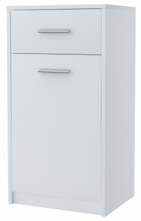 Komoda do obývačky - Zásuvka Bodo 1d1s Biała 1 dvere 1 Drive