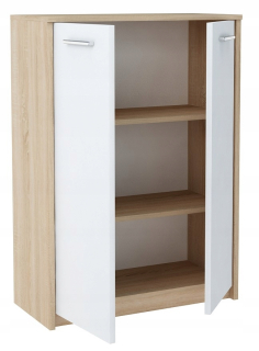 Komoda do obývačky - Bodo 2d2p kabinet v knižnici kancelárie Biały-Sonoma