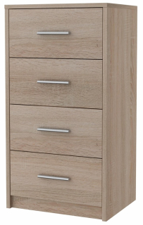 Komoda do obývačky - Knižnica kabinetu Bodo 4S Sonoma Oak 40 cm