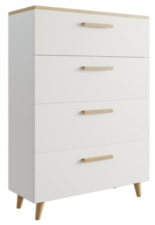 Komoda do študenskej izby - Šatník s rozširovaním 133/245 cm Rumbas Lefkas White