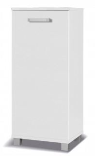 Komoda do obývačky - Úzky komoda 50 cm biely matt x5