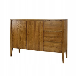 Komoda do detskej izby - Drevené drevené drevené drevené zásuvky KD 338
