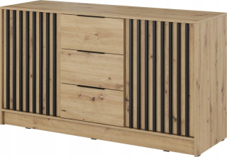 Komoda do študenskej izby - Kúzačka s komoda s zásuvkami Kelly 155 cm lamely