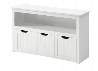 Úložný box pre deti - Poschodová posteľ s zásuvkou 90x190 biela N03