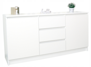 Komoda - Komoda s zásuvkou 150x40x78 biela