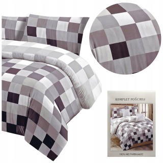 Kompletný set posteľných obliečok - Posteľná súprava 200x220 3cz podstielka + 2 vankúše