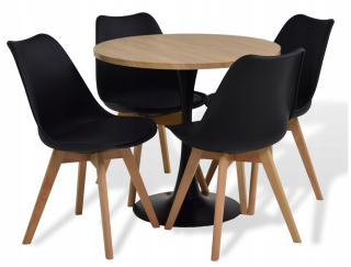 Stôl so stoličkami do obývačky - Modern Biały Gloss zakladanie 7