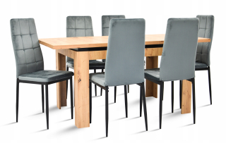 Stôl so stoličkami do obývačky - Šatníková šatníka 90 cm 2d 2SZ Sonoma Mix Biela B-20